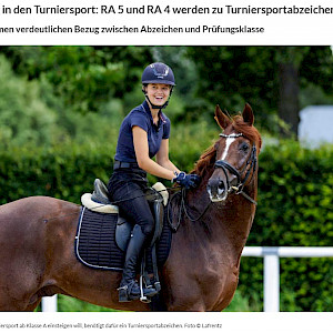 Wissenswert - RA5 & RA4 werden Turniersportabzeichen