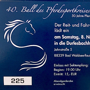 🐴🥂 PSKO Oberschwaben - Die Karten für den Ball 2025 in Reute  sind da! 🐴🥂