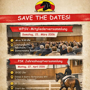 🐴 ⭐ Einladung zur Mitgliederversammlung des WPSV 2026 am 21. März 2026
