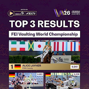 fei.tv · 3 medals for the German vaulters!🏆 🥇Alice Layher & FBW Candy fei.tv · 3 medals for the German vaulters!🏆 🥇Alice Layher & FBW Candy